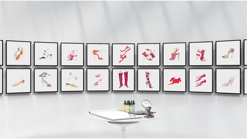 Walk in the shoes of Manolo Blahnik at the brand’s virtual museum