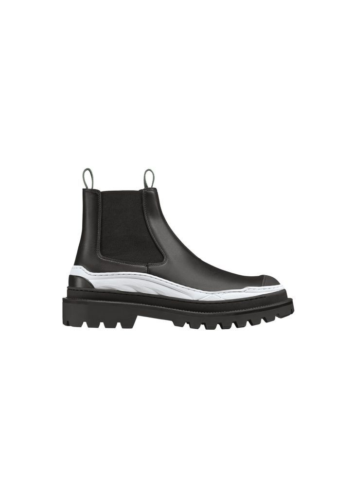 CHRISTIAN DIOR X SACAI Smooth Calfskin Rubber Mens Explorer