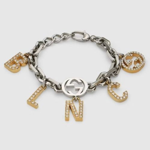 Gucci x Balenciaga Crystal Element Charm Bracelet
