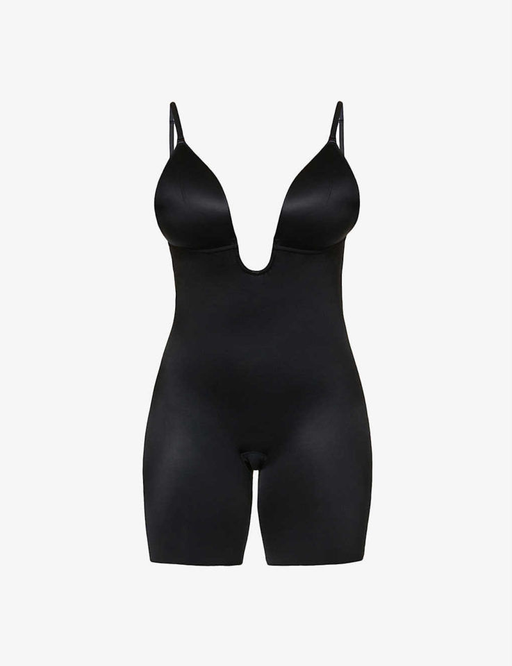 Suit Your Fancy plunge stretch-jersey body