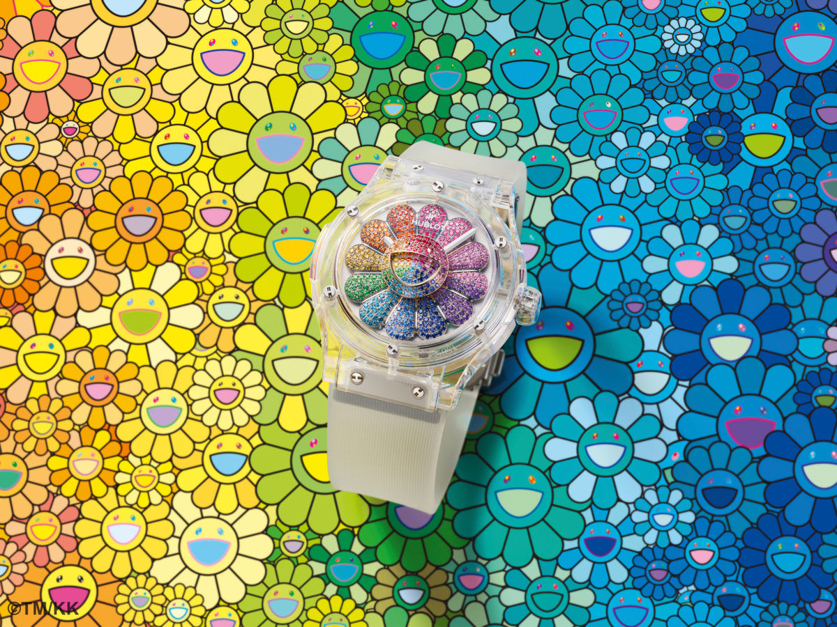 Takashi Murakami’s new Hublot Classic Fusion shows off a rainbow of gems