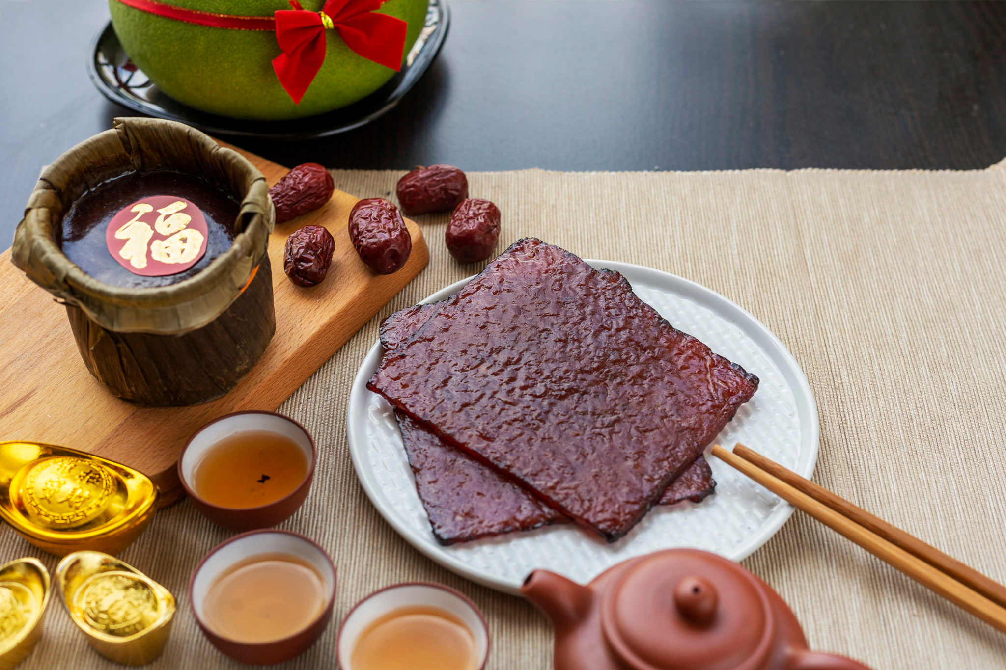 chinese new year goodies bak kwa