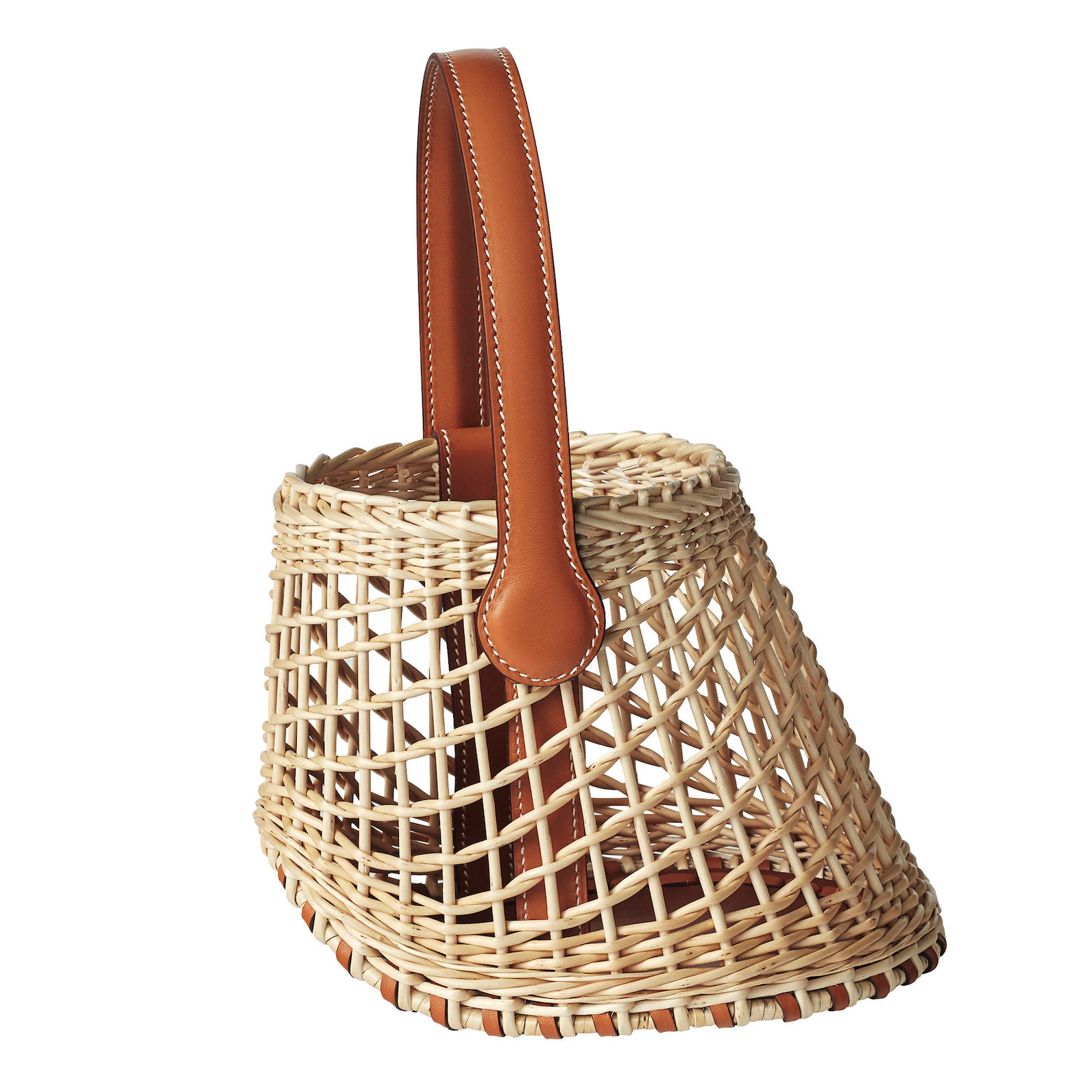 Hermes Sabot bag in Butler calfskin and wicker