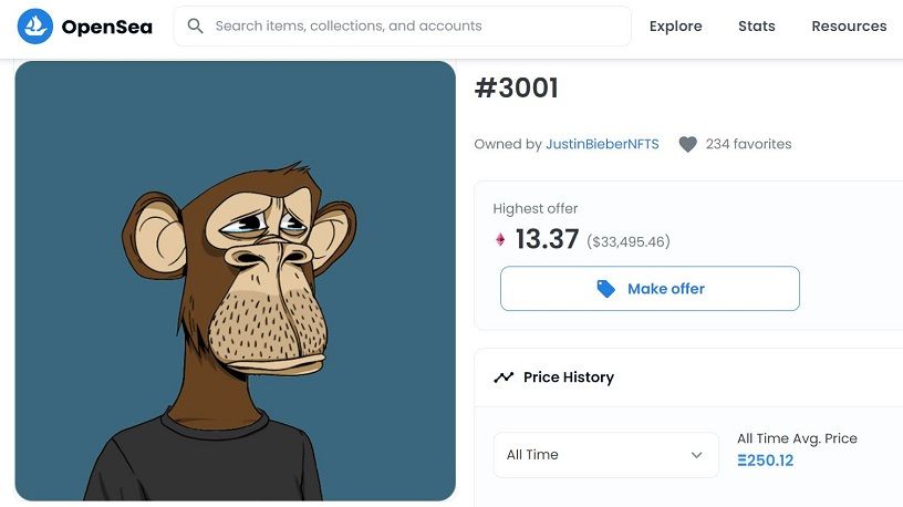 Did Justin Bieber pay too much for his S$1.76 million Bored Ape NFT?