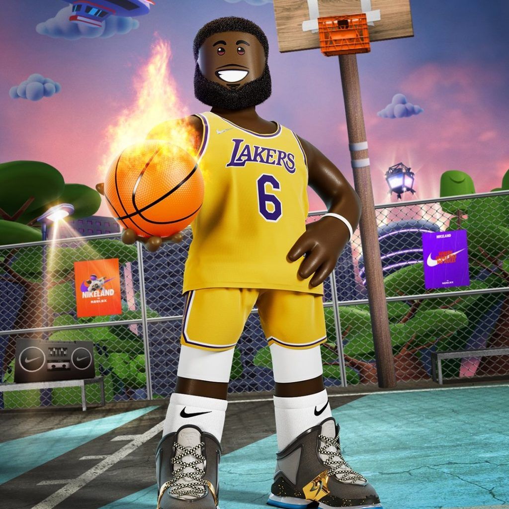 Nike gets LeBron James to impart basketball lessons on NIKELAND in Roblox