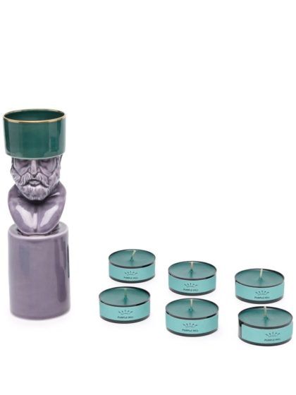 GINORI1735's 'The Scholar' Porcelain Candle Holder