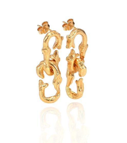 Alighieri The Refrain of the Night 24kt gold-plated earrings