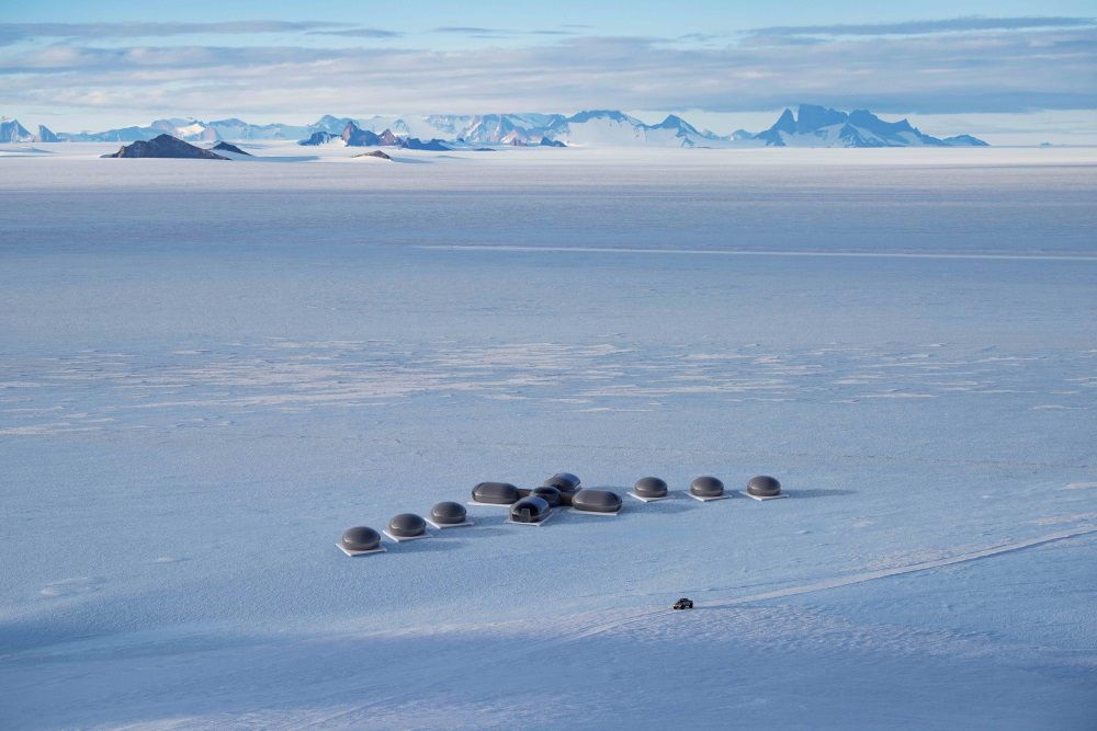 Antarctica camp white desert