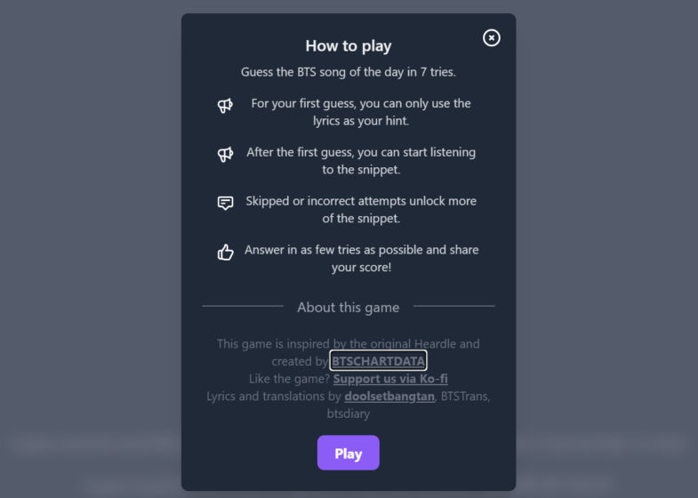 BTS Heardle is a new game like 'Wordle' to test ARMY's song knowledge