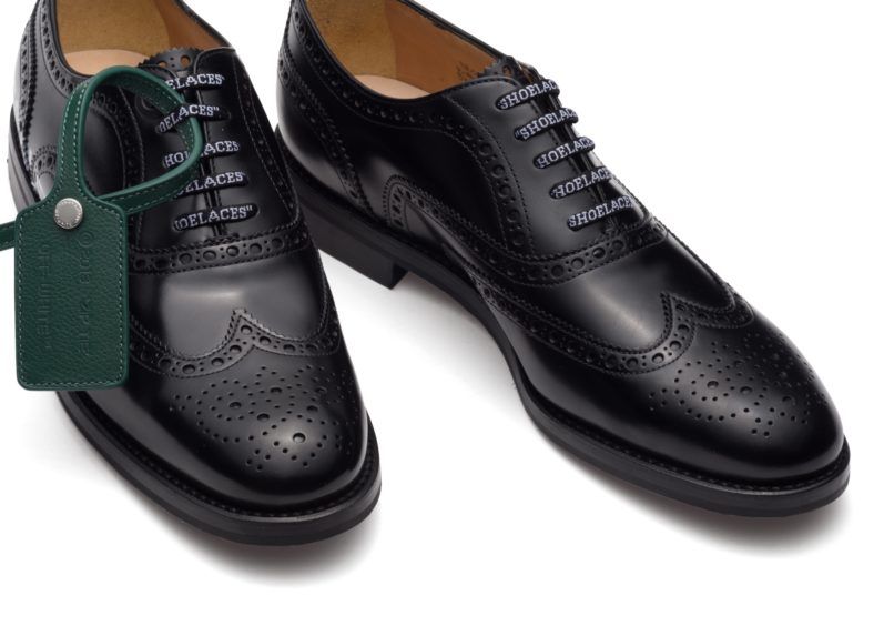 CHURCH'S BROGUES – UNLINED BLACK CALF LEATHER - UK 7 – BURWOOD H – EXC –  afish shoes