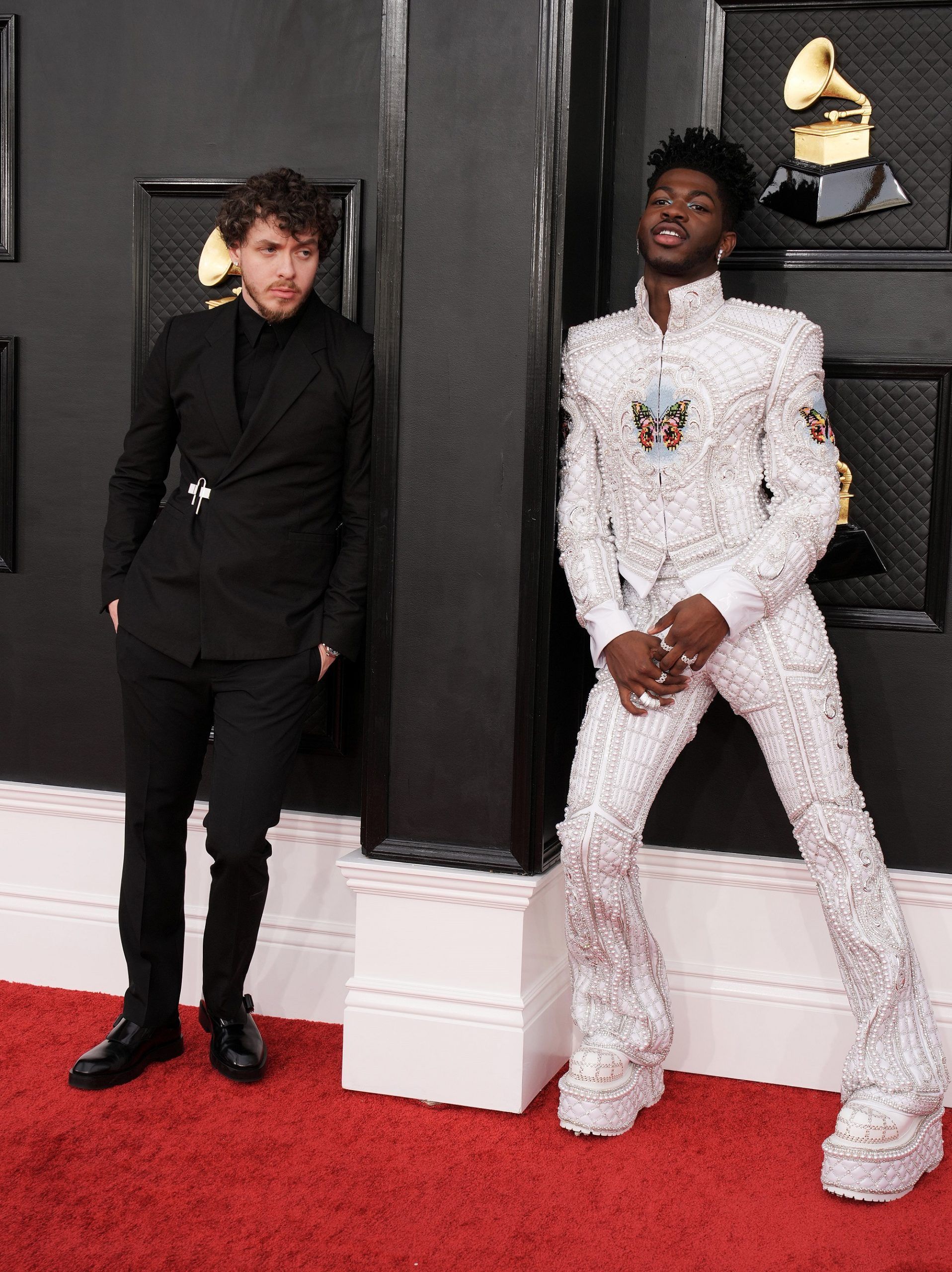 Grammys 2022 red carpet: Jack Harlow and Lil Nas X