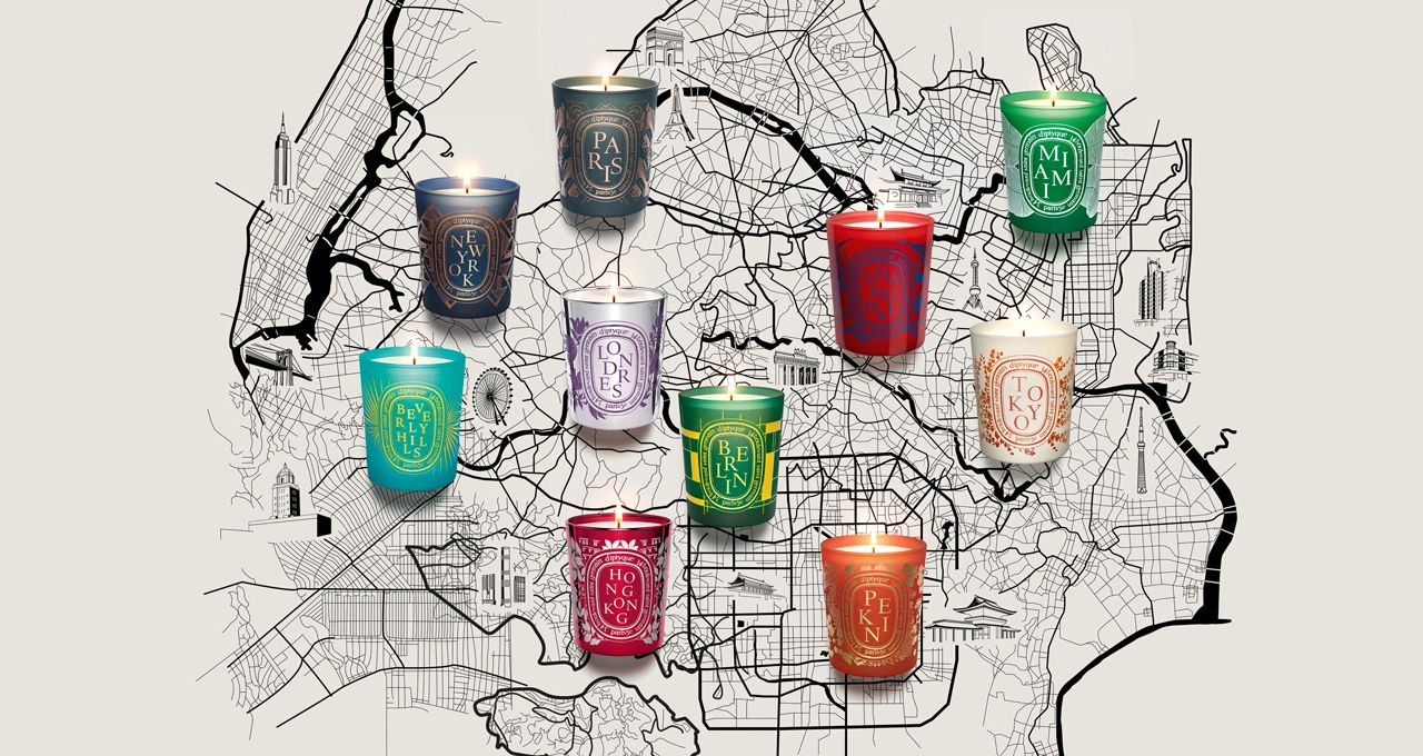 Diptyque is selling the full range of City Candles worldwide for a limited time