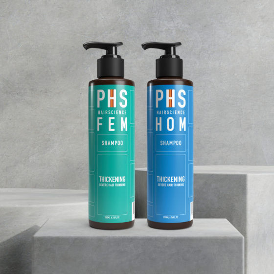 PHS Hairscience FEM and HOM Thickening Shampoo