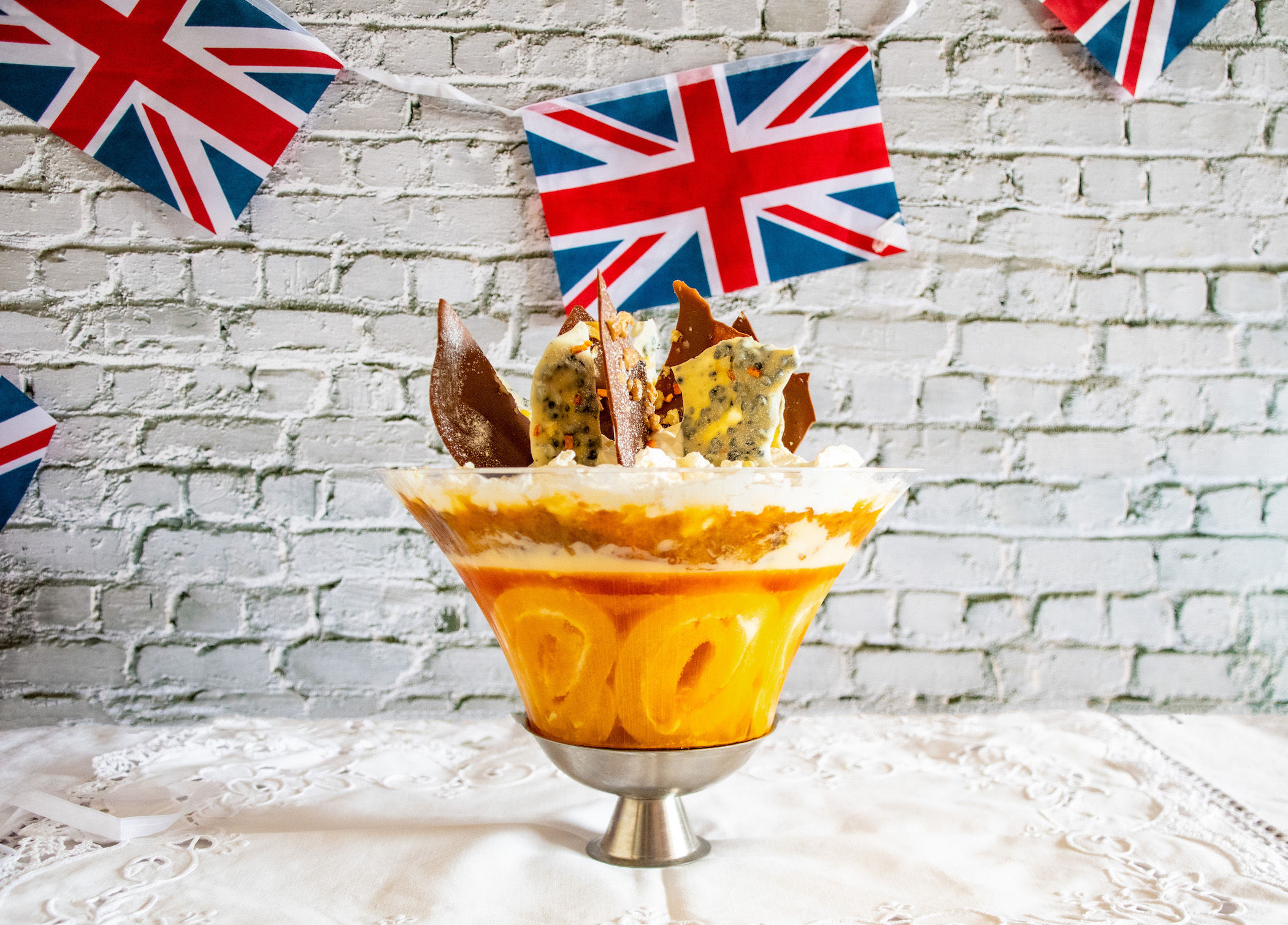 This lemon trifle is the official Queen Elizabeth's Platinum Jubilee
