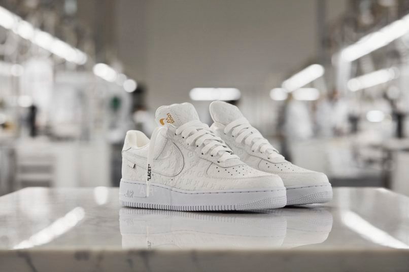 Buy Louis Vuitton Nike Air Force 1 Low By Virgil Abloh White Green Online  in Australia