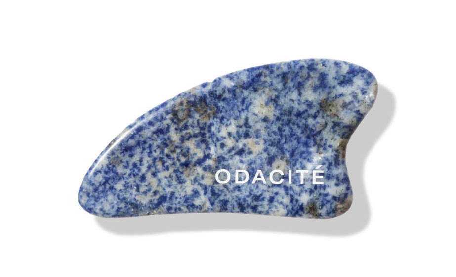 Odacite Crystal Contour Blue Sodalite Gua Sha Beauty Tool