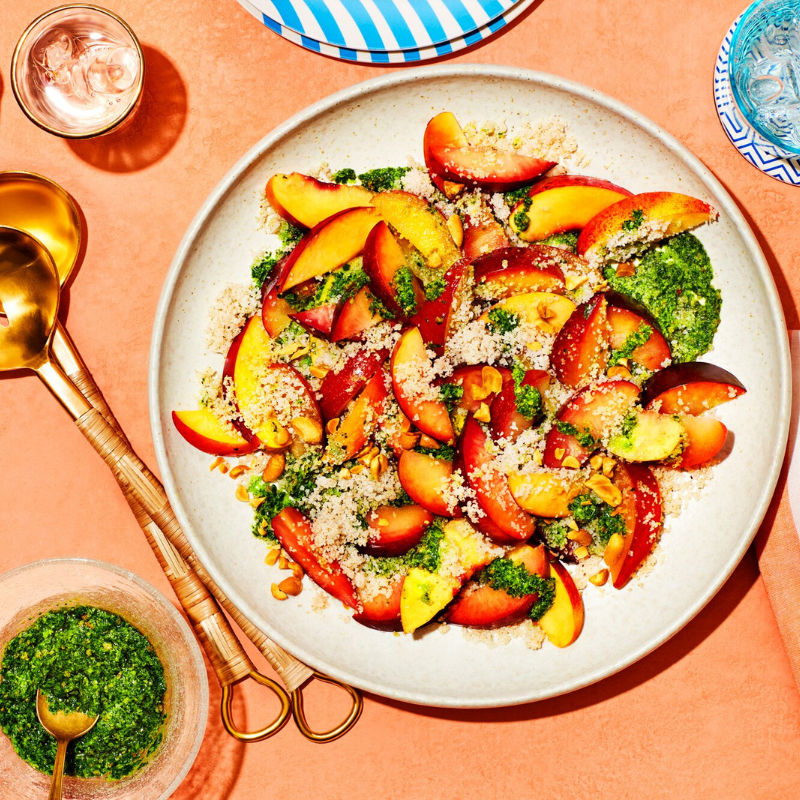 This stone fruit salad is the equivalent of summertime in a bowl