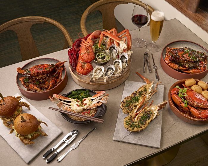 An indulgent feast of lobsters and crabs at Estate 