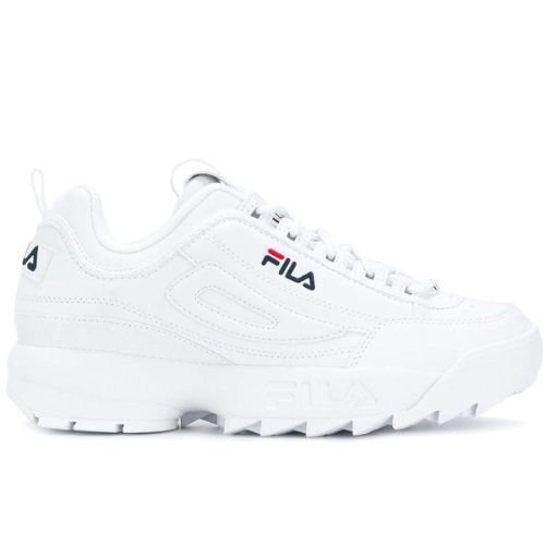 white chunky shoes fila