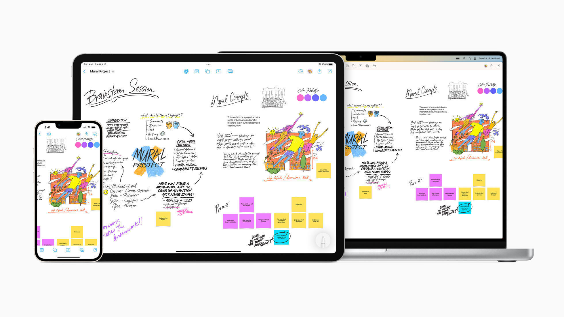 Apple’s Freeform app is an infinite whiteboard that will spark your