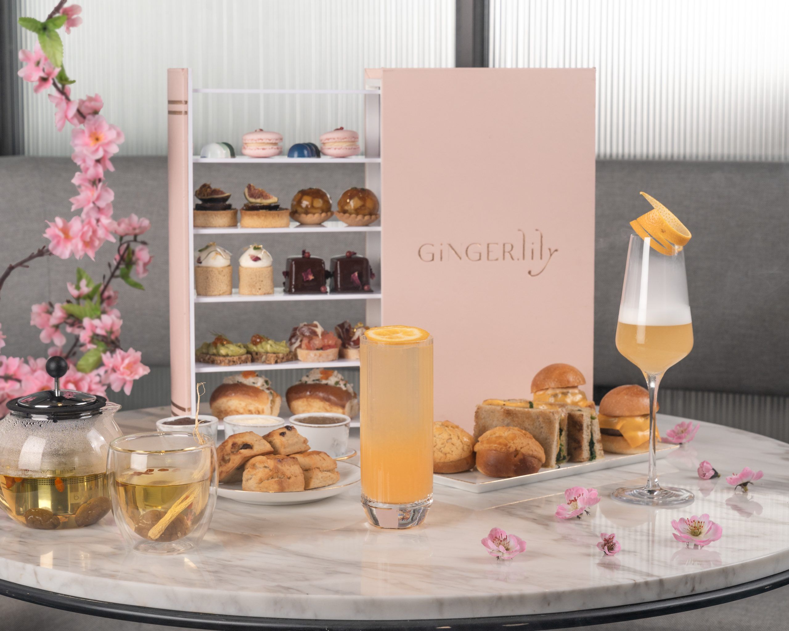 All the best bars in Singapore to grab a lucky cocktail this Chinese New Year 2 Ginger.Lily Afternoon Tea and Lunar New Year Cocktails scaled
