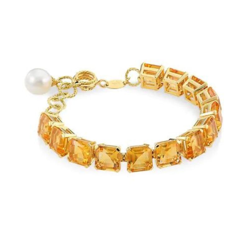 Dolce & Gabbana Citrine & South Sea Baroque Pearl Bracelet