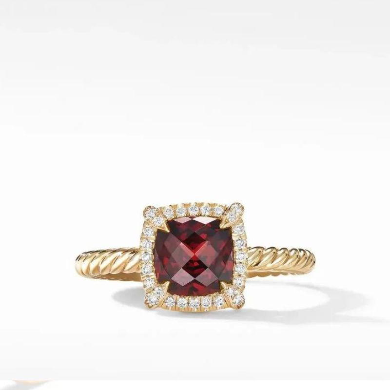 Petite Chatelaine® Pavé Bezel Ring