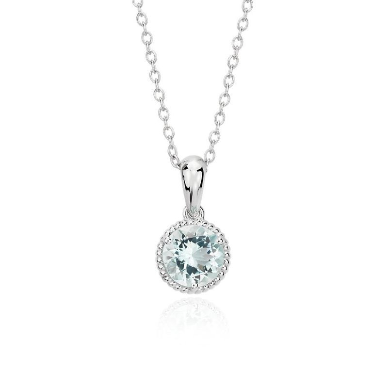 Blue Nile Aquamarine Rope Pendant