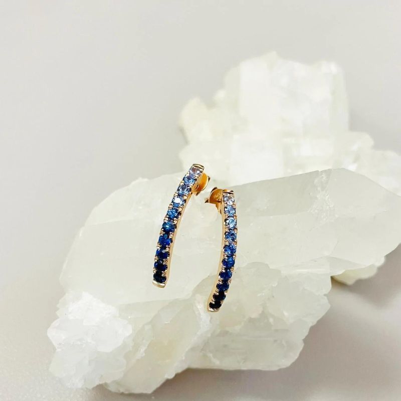 Viva blue sapphire earrings