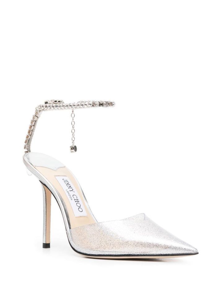 Jimmy Choo Saeda crystal pumps