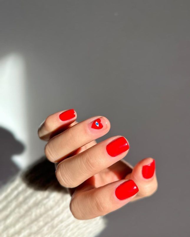 valentine's day 2023 nail art manicure ideas hearts french mani