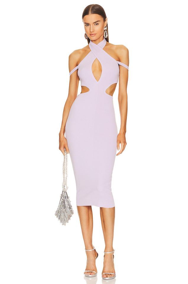 Michael Costello x REVOLVE Naomi Cut Out Knit Midi Dress