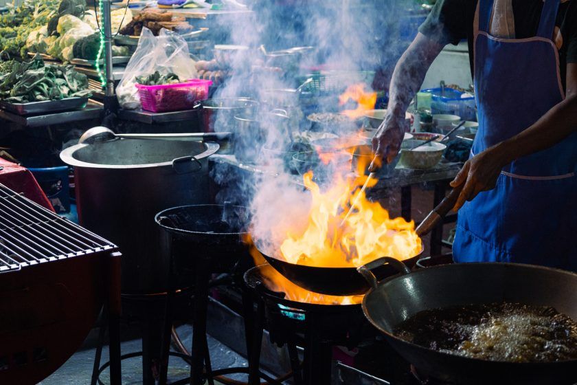 Street food markets around The House on Sathorn