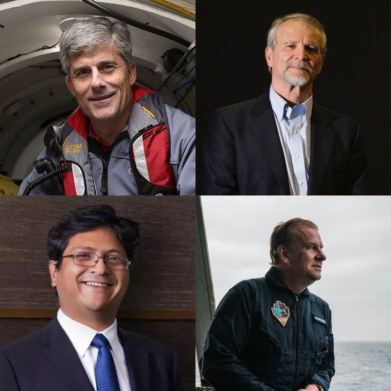 Who were the passengers on board Titan, the missing Titanic-bound submersible?