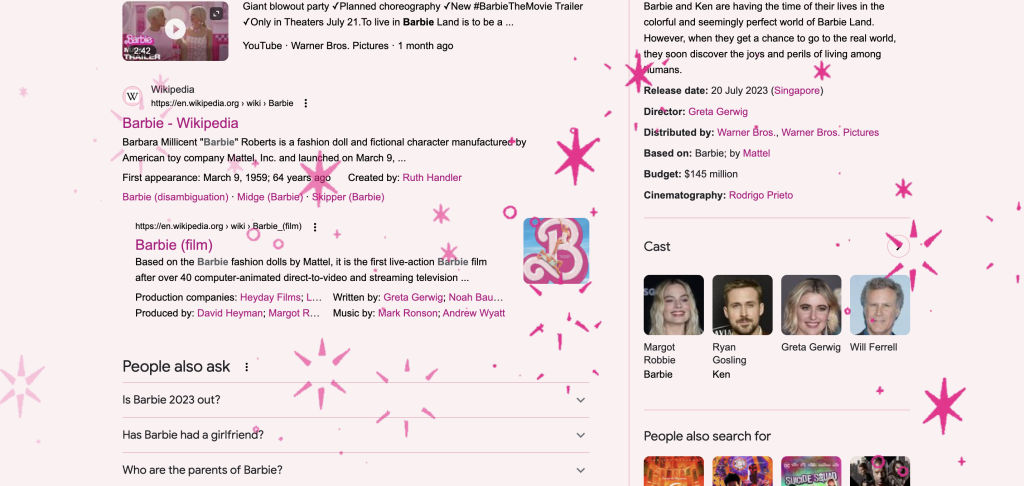 How to make your Google search page Barbie pink and sparkly