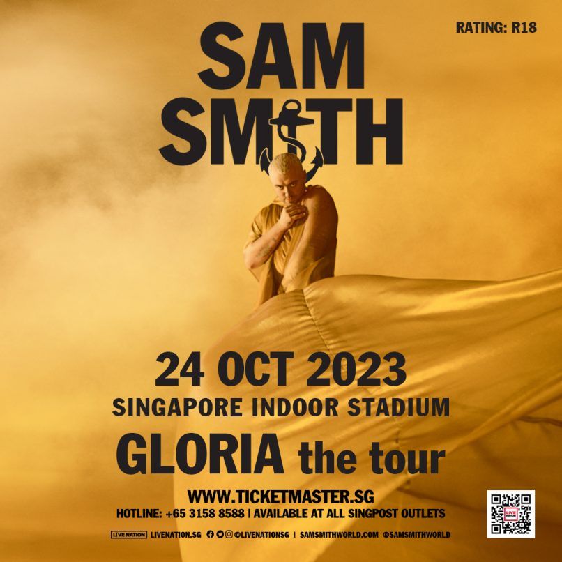 sam smith gloria the tour singapore 2023 concert tickets seating map venue price