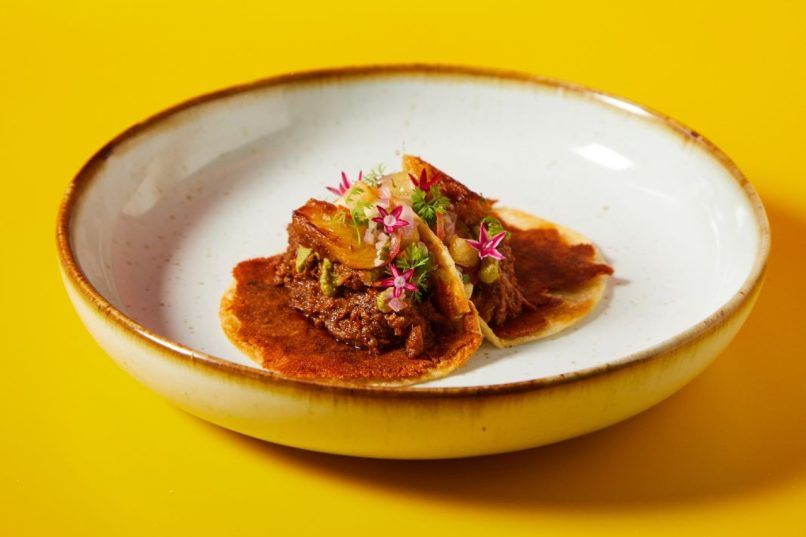 Ms Maria and Mr Singh Pork Vindaloo Tacos