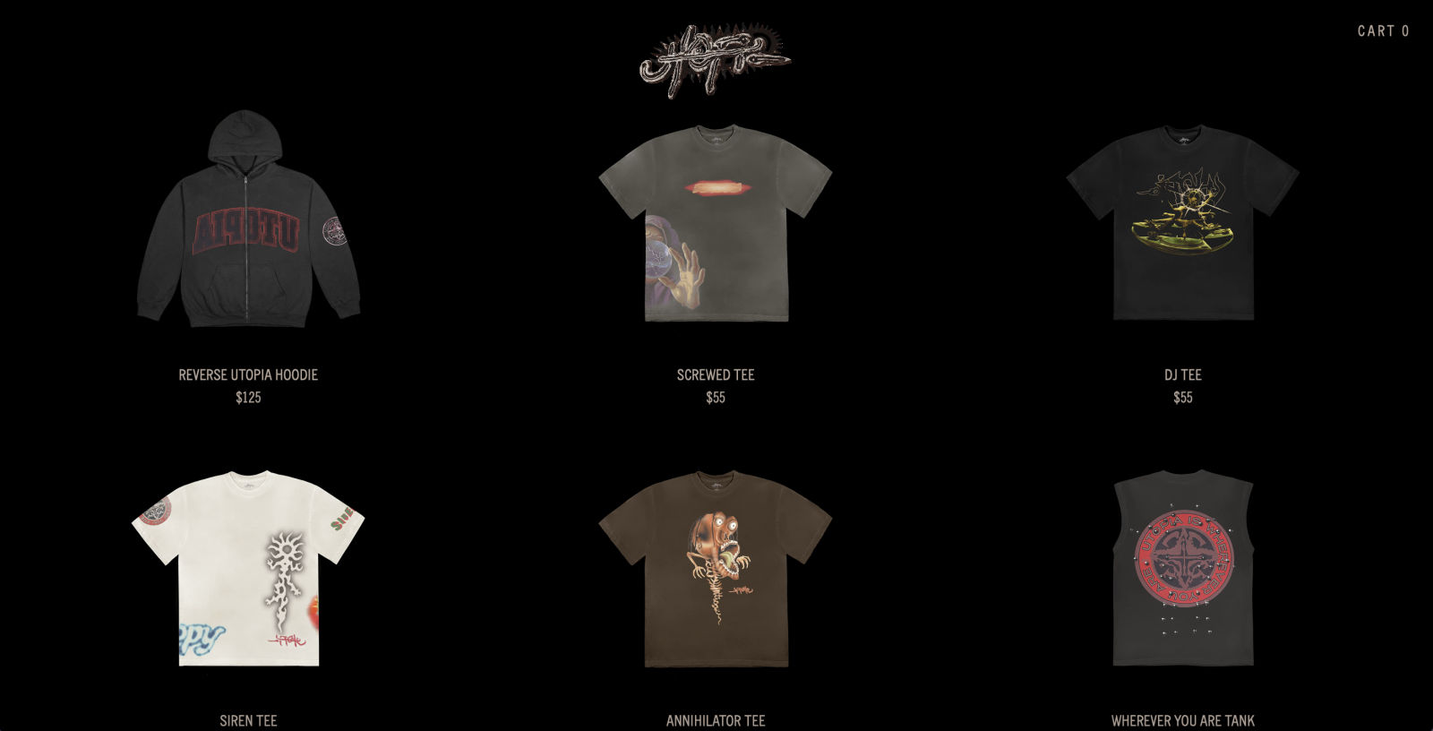 How to cop Travis Scott's Utopia T-shirts, vinyl, and more online