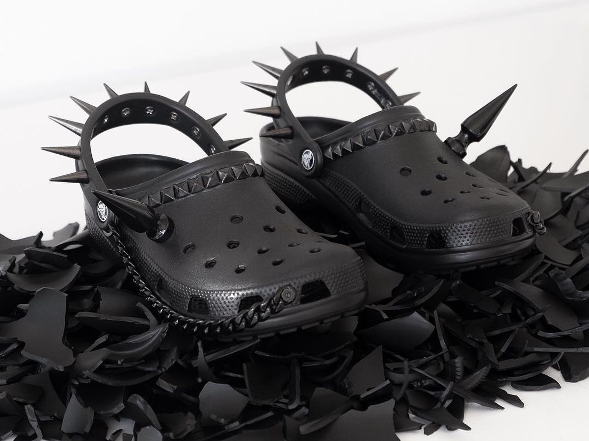 Crocs Goes Goth With New Mastermind Japan Collaboration & Skull Jibbitz