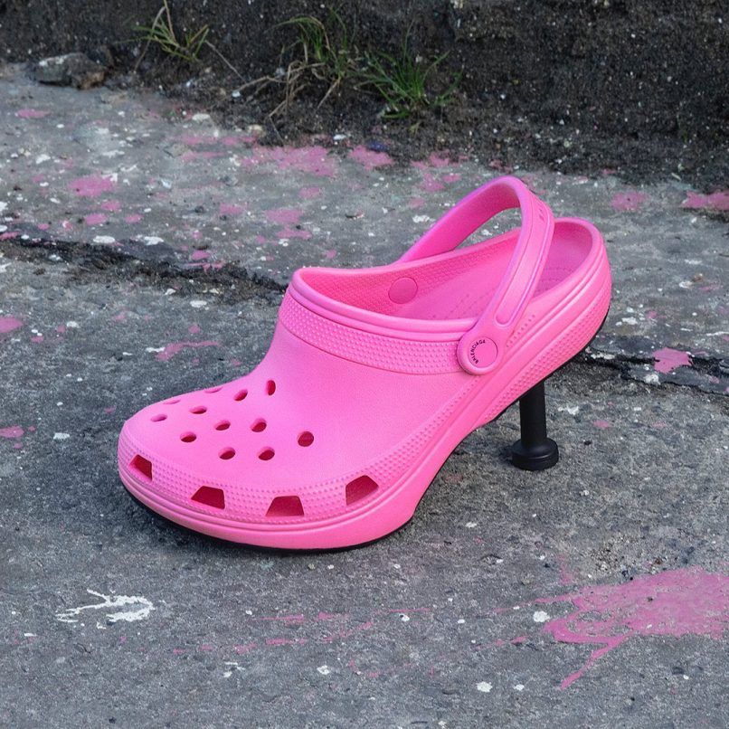 balanciaga crocs madame collaboration