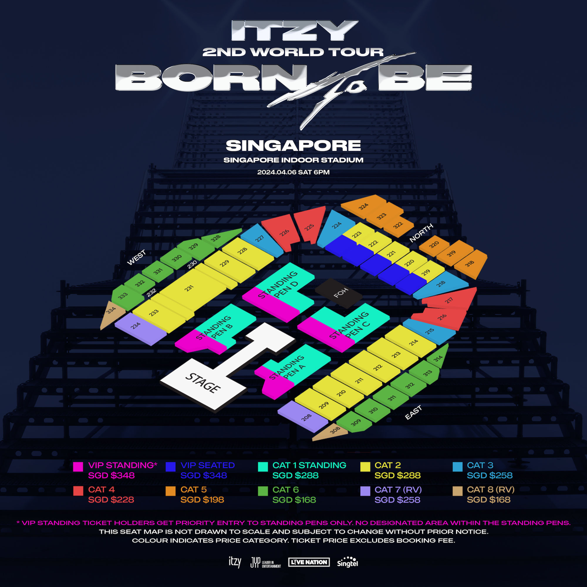 ITZY in Singapore Venue, date, tickets for ‘Born to Be' World Tour 2024