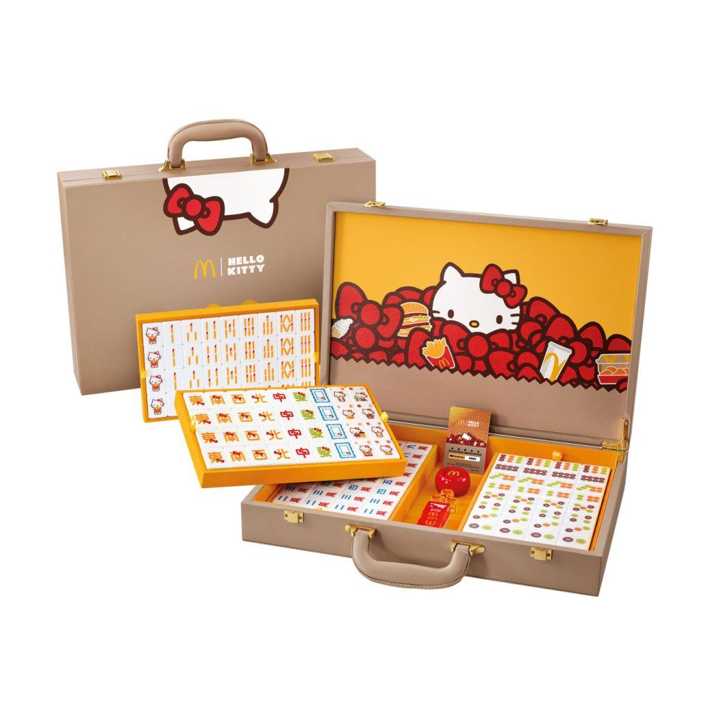 McDonald’s HK has launched Hello Kitty crystal mahjong sets and we’re jealous