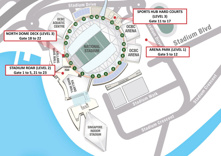 Event Guide Map gates security