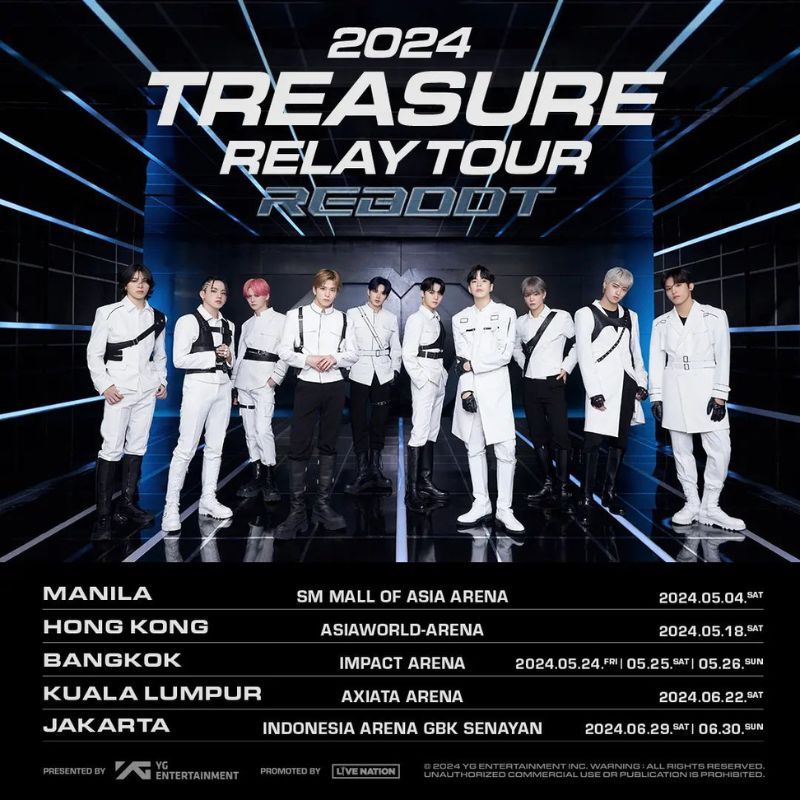 Treasure announces 2024 Asia tour including a concert in Singapore