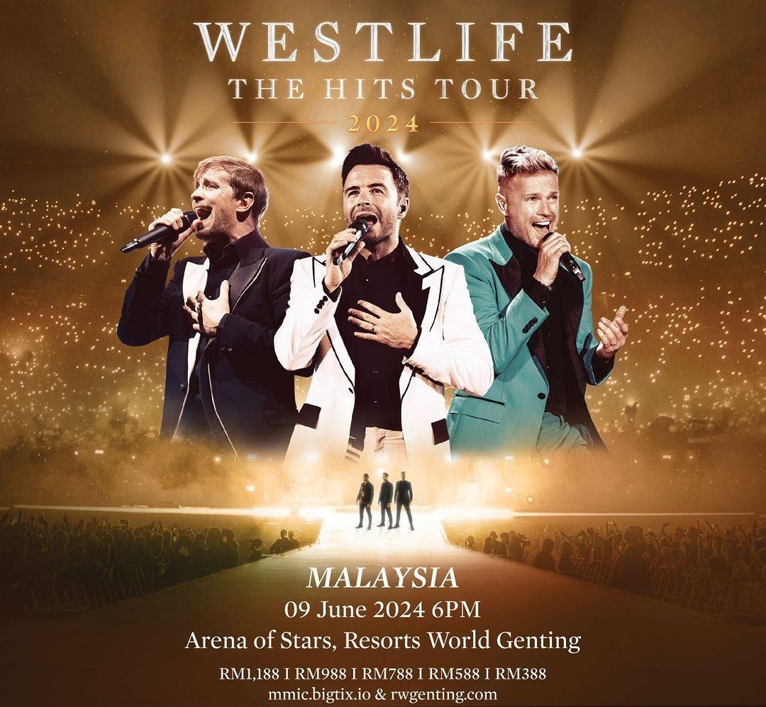 westlife malaysia, westlife the hits tour, westlife