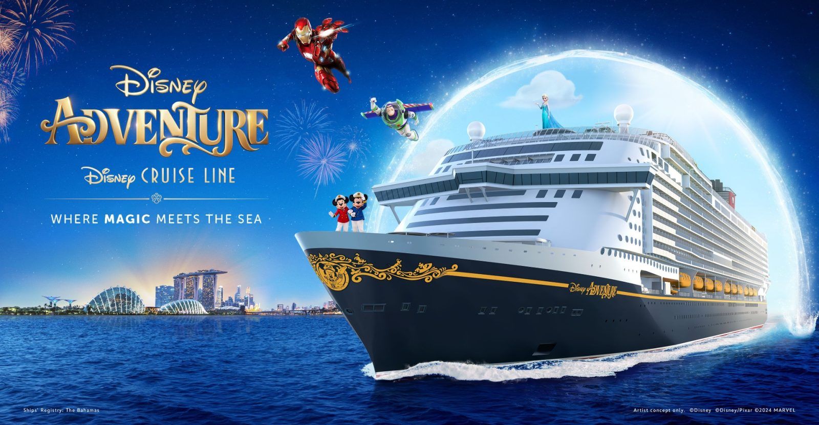 Disney Adventure reveals booking date; debuts Singapore sail in Dec 2025