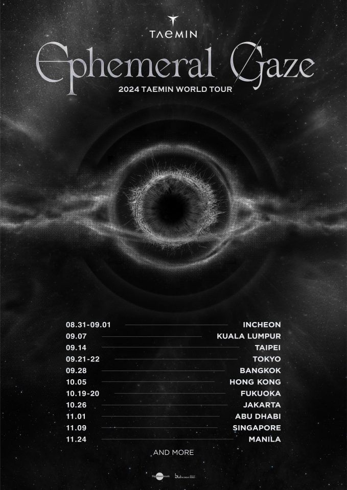 Taemin 'Ephemeral Gaze' 2024 World Tour Singapore concert details