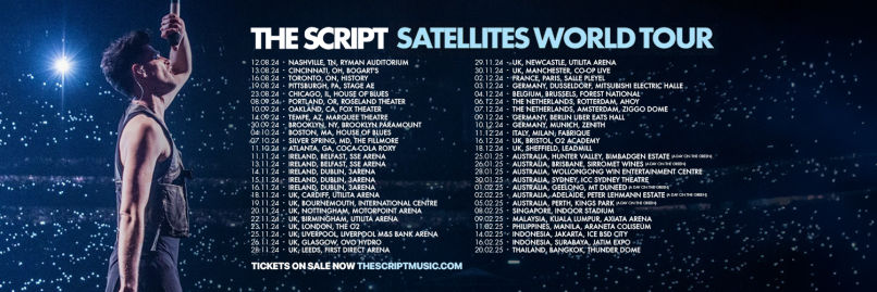 The Script in Singapore 2025: Satellites world tour venue, tickets, & more