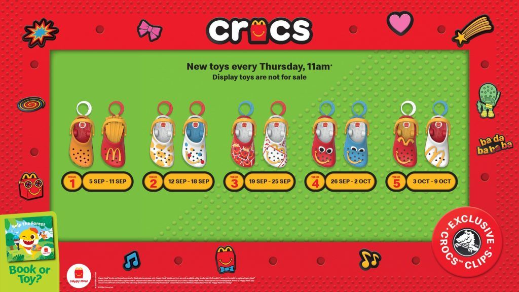 McDonald’s Singapore now has Crocs Clips keychains as Happy Meal Toys