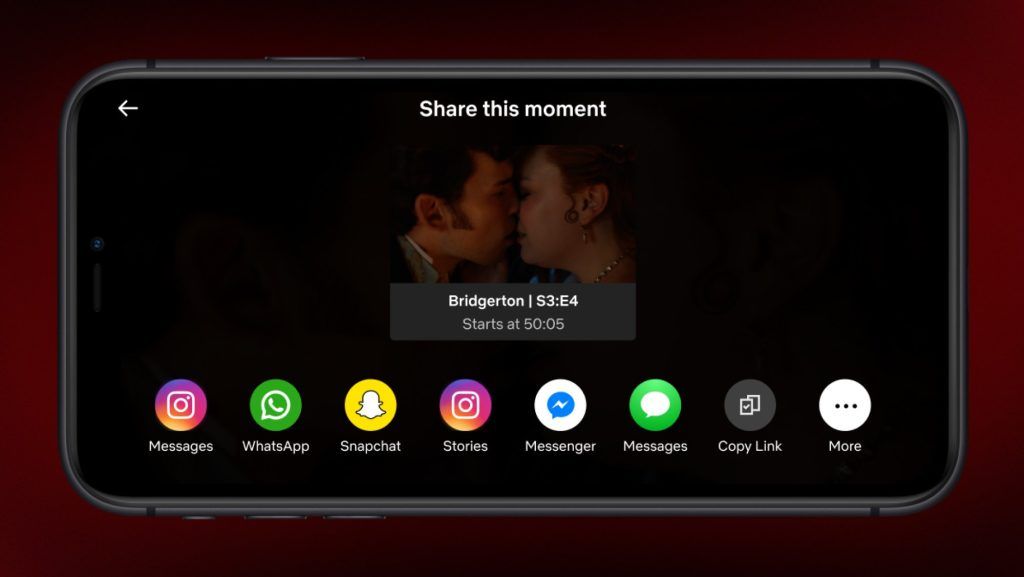 The new Netflix Moments tool will let you share your favourite scenes on social media